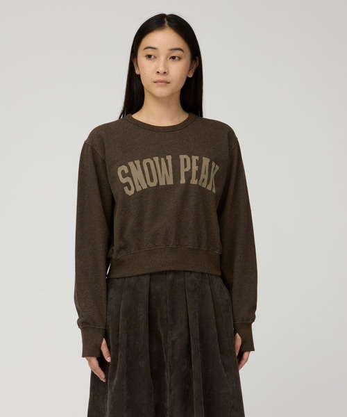 Snow Peak(スノーピーク)の「Snow Peak / Urake Varsity Print Pullover 裏毛 バーシティプリントプルオーバー(スウェット・メンズ・ライトグレー/チャコール・1/3/2)」の8枚目の写真