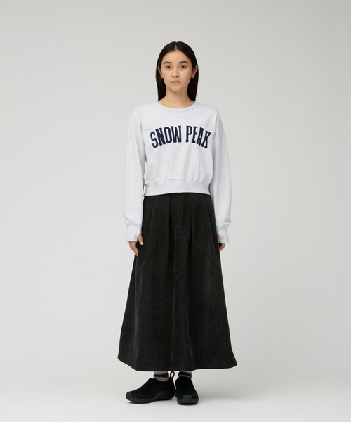 Snow Peak(スノーピーク)の「Snow Peak / Urake Varsity Print Pullover 裏毛 バーシティプリントプルオーバー(スウェット・メンズ・ライトグレー/チャコール・1/3/2)」の3枚目の写真