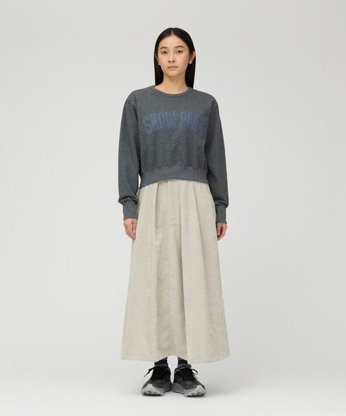 Snow Peak(スノーピーク)の「Snow Peak / Urake Varsity Print Pullover 裏毛 バーシティプリントプルオーバー(スウェット・メンズ・ライトグレー/チャコール・1/3/2)」の4枚目の写真
