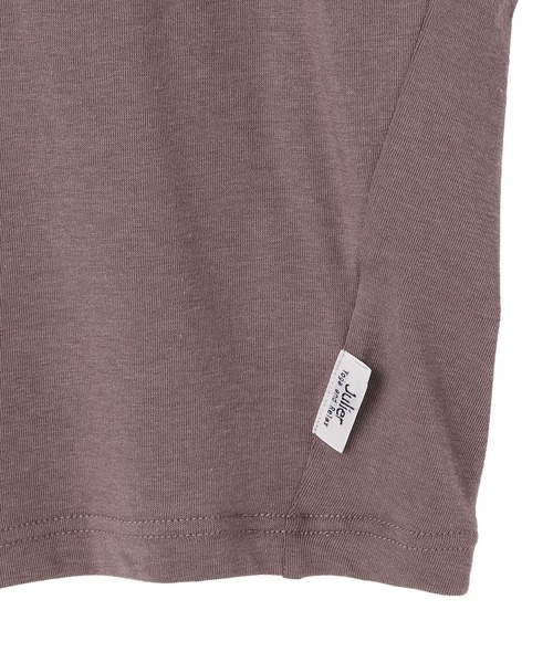 Julier Yoga and Relax(ジュリエヨガアンドリラックス)の「Julier ストレッチベア天竺プルオーバー(Tシャツ/カットソー・レディース・ピンク系その他/ホワイト/ブラック・FREE)」の17枚目の写真