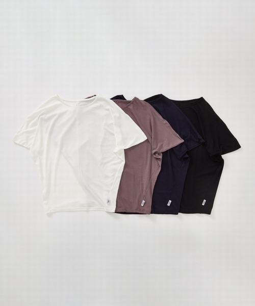 Julier Yoga and Relax(ジュリエヨガアンドリラックス)の「Julier ストレッチベア天竺プルオーバー(Tシャツ/カットソー・レディース・ピンク系その他/ホワイト/ブラック・FREE)」の19枚目の写真