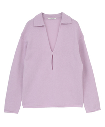 CURRENTAGE（カレンテージ）の「WOOL CASHMERE KEY NECK PULLOVER（ニット/セーター）」