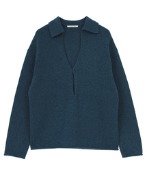 CURRENTAGE（カレンテージ）の「WOOL CASHMERE KEY NECK PULLOVER（ニット/セーター）」