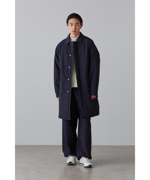 Y(ワイ)の「Y / ORGANIC COTTON / POLYESTER PADDING CO(ダウンジャケット/コート・メンズ・ホワイト/ネイビー・MEDIUM/SMALL/LARGE)」の1枚目の写真