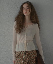 Maren Tie Mohair Knit Cardigan_Cream(OCB6KN39)
