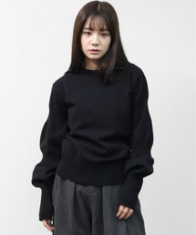【アンチピリング糸】　ダブルパフスリーブニット　ANTI-PILLING YARN DOUBLE PUFF SLEEVE KNIT