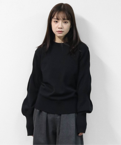 THE CELL.(ザセルドット)の「【アンチピリング糸】 ダブルパフスリーブニット ANTI-PILLING YARN DOUBLE PUFF SLEEVE KNIT(ニット/セーター・レディース・ブラック/グレー/モカ/レッド・FREE)」の10枚目の写真