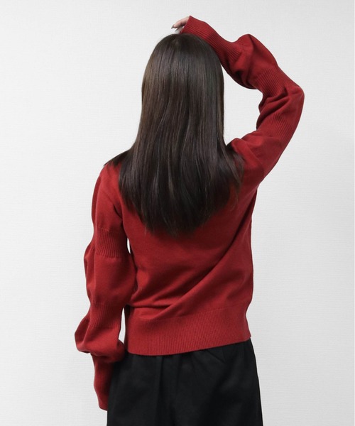 THE CELL.(ザセルドット)の「【アンチピリング糸】 ダブルパフスリーブニット ANTI-PILLING YARN DOUBLE PUFF SLEEVE KNIT(ニット/セーター・レディース・ブラック/グレー/モカ/レッド・FREE)」の15枚目の写真