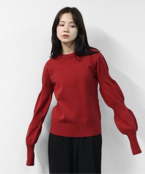 THE CELL.(ザセルドット)の「【アンチピリング糸】 ダブルパフスリーブニット ANTI-PILLING YARN DOUBLE PUFF SLEEVE KNIT(ニット/セーター・レディース・ブラック/グレー/モカ/レッド・FREE)」の20枚目の写真