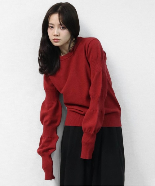 THE CELL.(ザセルドット)の「【アンチピリング糸】 ダブルパフスリーブニット ANTI-PILLING YARN DOUBLE PUFF SLEEVE KNIT(ニット/セーター・レディース・ブラック/グレー/モカ/レッド・FREE)」の19枚目の写真