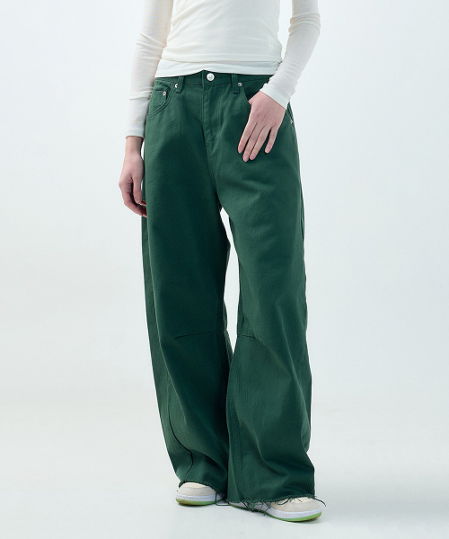 FORTYFOUR（フォーティフォー）の「[W] ナチュラルカッティングコットンパンツ（その他パンツ・レディース・ホワイト/ブラック/ダークグリーン/ベージュ・SMALL/MEDIUM/LARGE）」の12枚目の写真