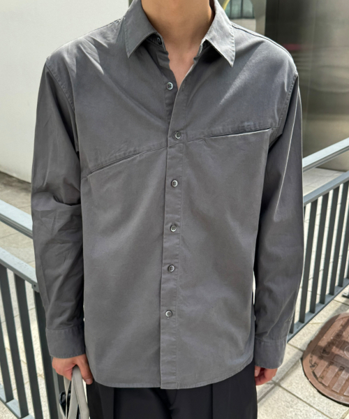SIGNATURE（シグネチャ）の「カーブドパネルシャツ[グレー]（シャツ/ブラウス・レディース・その他・MEDIUM/LARGE）」の5枚目の写真
