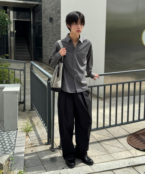 SIGNATURE（シグネチャ）の「カーブドパネルシャツ[グレー]（シャツ/ブラウス・レディース・その他・MEDIUM/LARGE）」の6枚目の写真