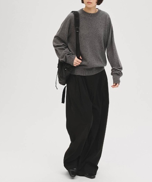 TODAYFUL(トゥデイフル)の「【TODAYFUL/トゥデイフル】Lightweight Tuck Trousers/ライトウェイトタックトラウザーパンツ(スラックス・レディース・ブラウン/ブラック・36/38)」の8枚目の写真