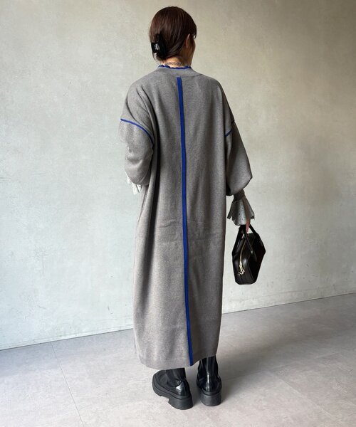 DouDou(ドゥドゥ)の「【WEB限定】配色オーバーサイズロングワンピース(ワンピース・レディース・ライトグレー/グレー/ブラック・FREE)」の16枚目の写真