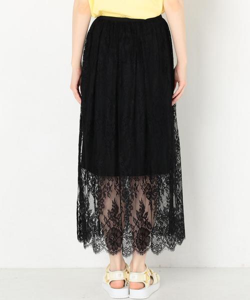 Another Edition（アナザーエディション）の「レースロングスカート/AEMFC LACE LONG SK◆（スカート・レディース・オフホワイト/ブラック/ベージュ・FREE）」の4枚目の写真
