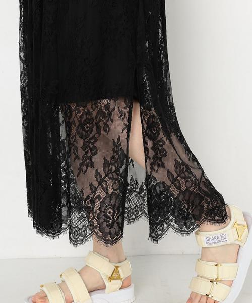 Another Edition（アナザーエディション）の「レースロングスカート/AEMFC LACE LONG SK◆（スカート・レディース・オフホワイト/ブラック/ベージュ・FREE）」の8枚目の写真