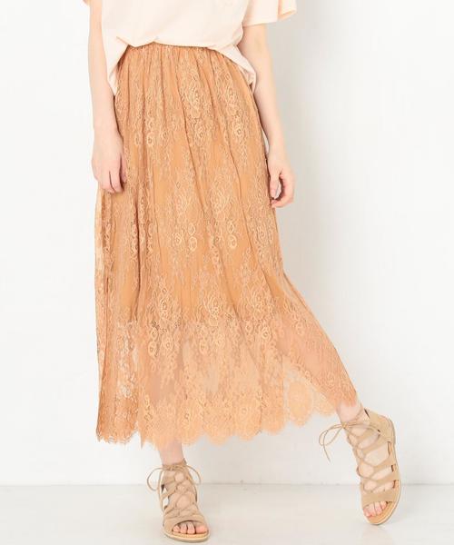 Another Edition（アナザーエディション）の「レースロングスカート/AEMFC LACE LONG SK◆（スカート・レディース・オフホワイト/ブラック/ベージュ・FREE）」の10枚目の写真