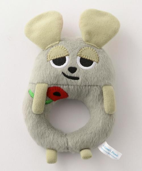 green label relaxing（グリーンレーベルリラクシング）の「フレデリック/ガラガラ ◆（その他ベビー用品・キッズ・グレー/ピンク・フリー）」の2枚目の写真