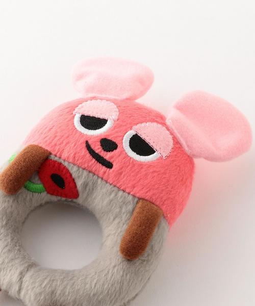 green label relaxing（グリーンレーベルリラクシング）の「フレデリック/ガラガラ ◆（その他ベビー用品・キッズ・グレー/ピンク・フリー）」の4枚目の写真