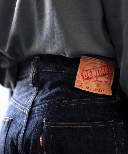 Denime(ドゥニーム)の「【MadeInJapan】XX type -One Wash-/ミドルストレートデニム(デニムパンツ・メンズ・インディゴブルー・31/34/36/33/38/30/32/40/29/28)」の6枚目の写真