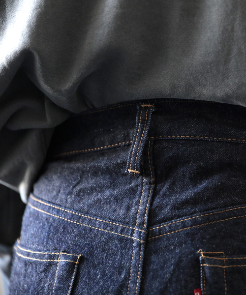 Denime(ドゥニーム)の「【MadeInJapan】XX type -One Wash-/ミドルストレートデニム(デニムパンツ・メンズ・インディゴブルー・31/34/36/33/38/30/32/40/29/28)」の5枚目の写真