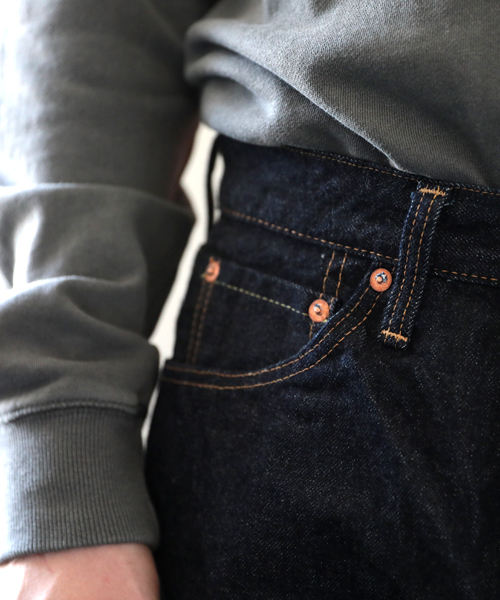 Denime(ドゥニーム)の「【MadeInJapan】XX type -One Wash-/ミドルストレートデニム(デニムパンツ・メンズ・インディゴブルー・31/34/36/33/38/30/32/40/29/28)」の3枚目の写真