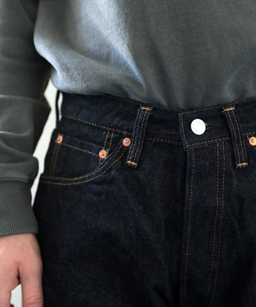 Denime(ドゥニーム)の「【MadeInJapan】XX type -One Wash-/ミドルストレートデニム(デニムパンツ・メンズ・インディゴブルー・31/34/36/33/38/30/32/40/29/28)」の2枚目の写真