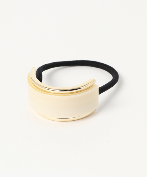 Un Dix Cors アンディコール の マーブルアセチメタルヘアゴム ブローチ コサージュ Wear