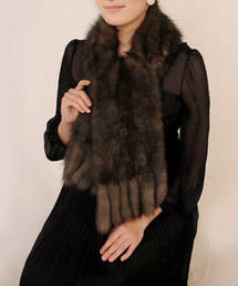 ロシアンセーブルファーマフラー（マフラー）｜sankyo shokai