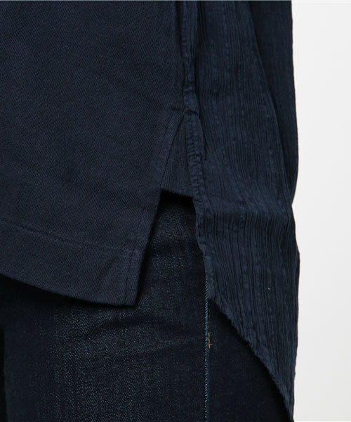 Audition（オーディション）の「M0643 ヨーリュー切り替えフレアープルオーバー（Tシャツ/カットソー・レディース・オレンジ/ホワイト/ネイビー・MEDIUM）」の9枚目の写真