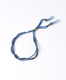 岩座 IWAKURA（イワクラ）の「【岩座】本藍染め 綿麻ブレスレット 藍（ブレスレット）」