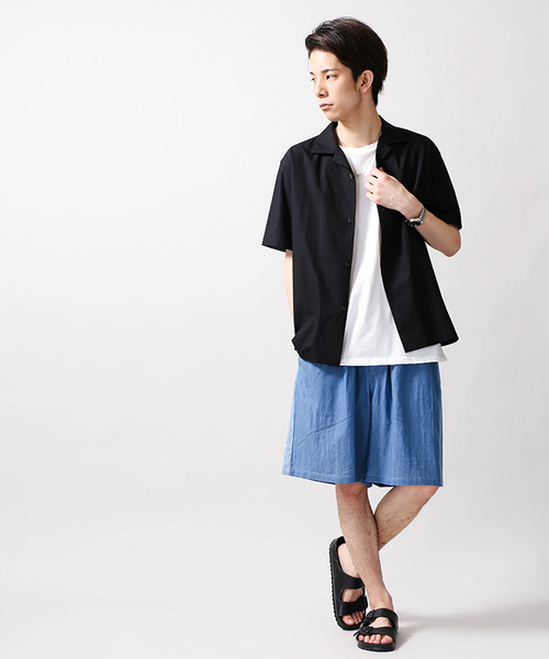 WEGO（ウィゴー）の「WEGO/ラインデニムボリュームショーツ（デニムパンツ・メンズ・ライトインディゴブルー/インディゴブルー・LARGE/MEDIUM）」の13枚目の写真