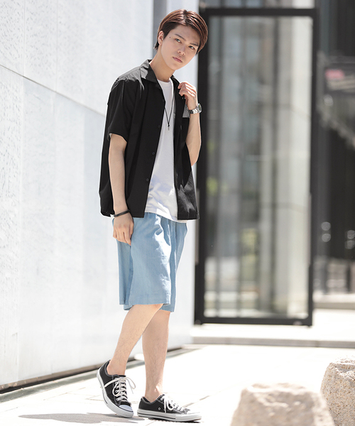 WEGO（ウィゴー）の「WEGO/ラインデニムボリュームショーツ（デニムパンツ・メンズ・ライトインディゴブルー/インディゴブルー・LARGE/MEDIUM）」の18枚目の写真