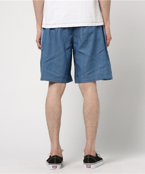 WEGO（ウィゴー）の「WEGO/ラインデニムボリュームショーツ（デニムパンツ・メンズ・ライトインディゴブルー/インディゴブルー・LARGE/MEDIUM）」の4枚目の写真