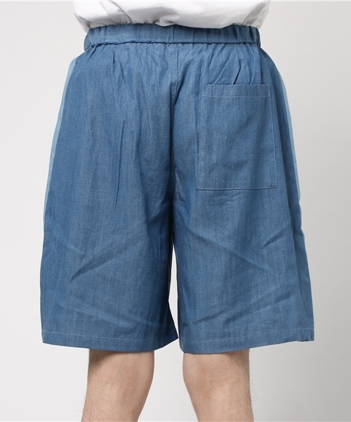 WEGO（ウィゴー）の「WEGO/ラインデニムボリュームショーツ（デニムパンツ・メンズ・ライトインディゴブルー/インディゴブルー・LARGE/MEDIUM）」の7枚目の写真