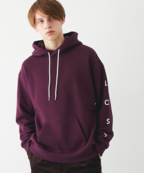 STUDIOUS(ステュディオス)の「【STUDIOUS】 HAJOプリントパーカー “VID LOSS”(パーカー・メンズ・ワイン/グレー・2/1)」の2枚目の写真