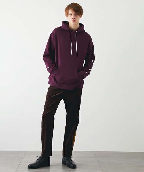 STUDIOUS(ステュディオス)の「【STUDIOUS】 HAJOプリントパーカー “VID LOSS”(パーカー・メンズ・ワイン/グレー・2/1)」の5枚目の写真