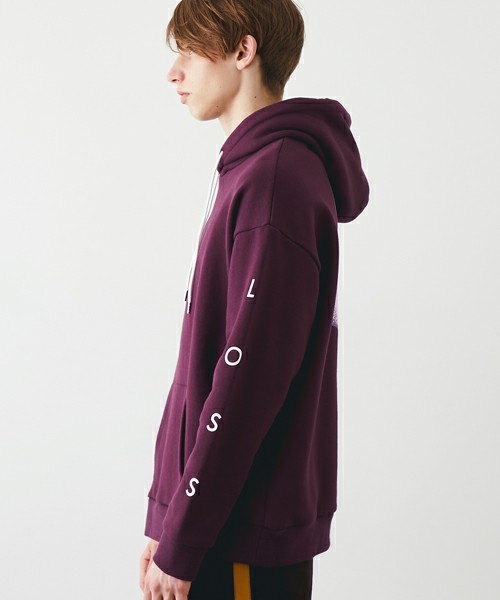 STUDIOUS(ステュディオス)の「【STUDIOUS】 HAJOプリントパーカー “VID LOSS”(パーカー・メンズ・ワイン/グレー・2/1)」の8枚目の写真