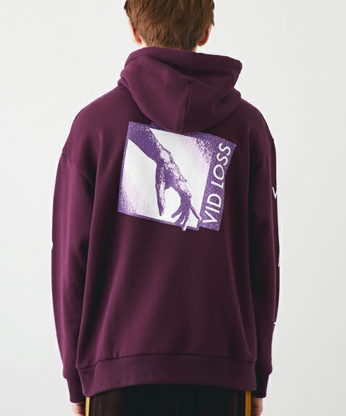 STUDIOUS(ステュディオス)の「【STUDIOUS】 HAJOプリントパーカー “VID LOSS”(パーカー・メンズ・ワイン/グレー・2/1)」の9枚目の写真