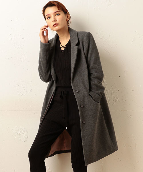 m.a+ エムエークロス ウールコート m.a＋ エムエークロス SPIRAL BODY UNLINED COAT ウール