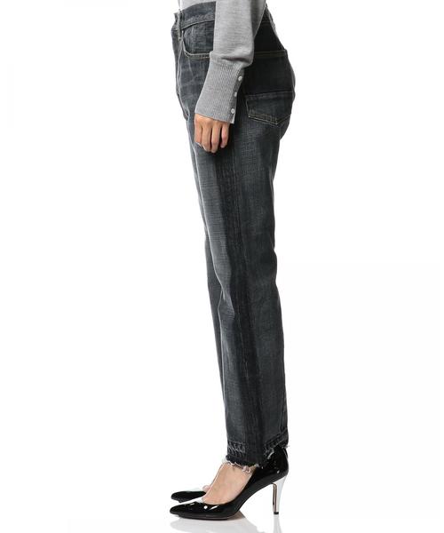 ASTRAET（アストラット）の「ASTRAET（アストラット）カットオフ ブラックデニム ◆（デニムパンツ・レディース・ブラック・25/26/27）」の3枚目の写真