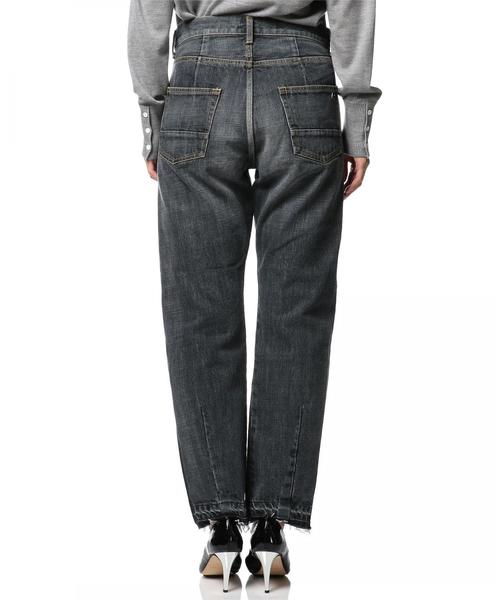 ASTRAET（アストラット）の「ASTRAET（アストラット）カットオフ ブラックデニム ◆（デニムパンツ・レディース・ブラック・25/26/27）」の4枚目の写真