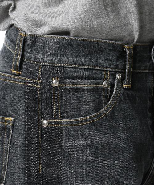 ASTRAET（アストラット）の「ASTRAET（アストラット）カットオフ ブラックデニム ◆（デニムパンツ・レディース・ブラック・25/26/27）」の9枚目の写真