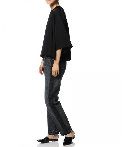 ASTRAET（アストラット）の「ASTRAET（アストラット）カットオフ ブラックデニム ◆（デニムパンツ・レディース・ブラック・25/26/27）」の12枚目の写真