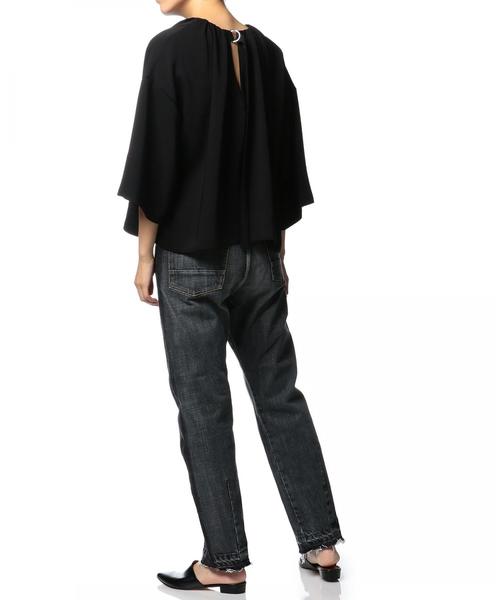 ASTRAET（アストラット）の「ASTRAET（アストラット）カットオフ ブラックデニム ◆（デニムパンツ・レディース・ブラック・25/26/27）」の13枚目の写真