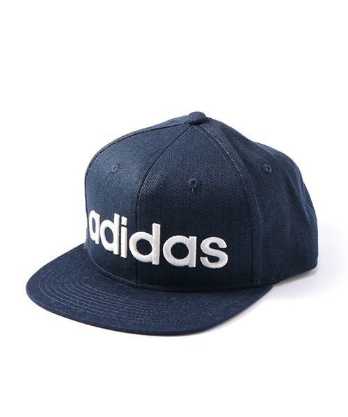 Adidas アディダス の Adidas ロゴ刺繍平つばキャップ キャップ Wear