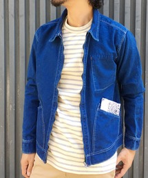 GREEN BOWL | GREEN BOWL Indigo Duck Full Zip Jacket/グリーンボウルインディゴダックフルジップジャケット(ブルゾン)