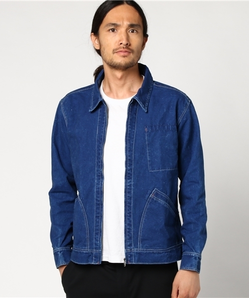 GREEN BOWL（グリーンボウル）の「GREEN BOWL Indigo Duck Full Zip Jacket/グリーンボウルインディゴダックフルジップジャケット（ブルゾン・メンズ・インディゴブルー・36/38/40）」の11枚目の写真