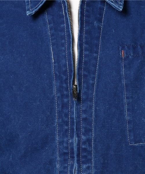 GREEN BOWL（グリーンボウル）の「GREEN BOWL Indigo Duck Full Zip Jacket/グリーンボウルインディゴダックフルジップジャケット（ブルゾン・メンズ・インディゴブルー・36/38/40）」の9枚目の写真